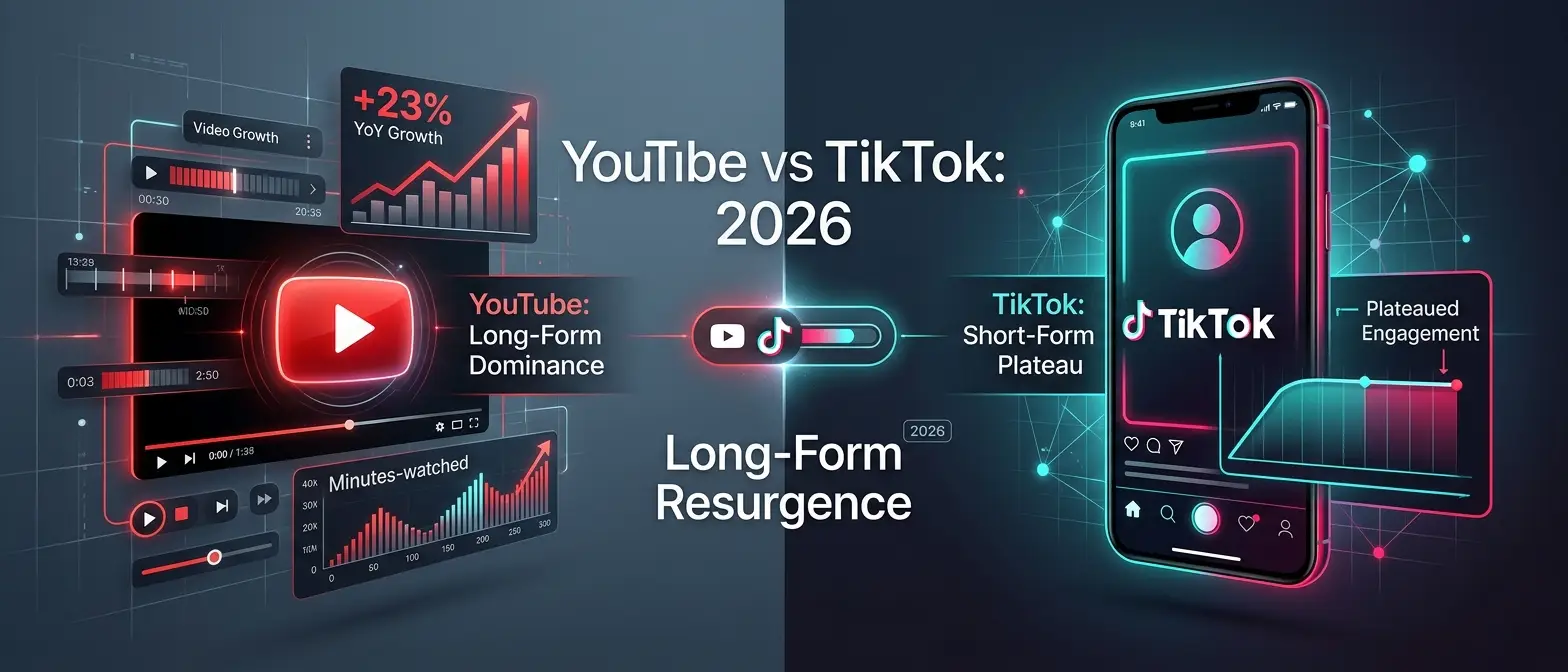 YouTube vs. TikTok in 2026: Why Long-Form Is Winning Again (And How to Capitalize)
