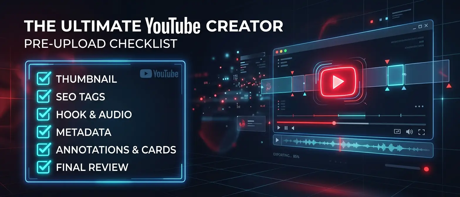 The YouTube Creator Checklist: 12 Things to Do Before Every Upload